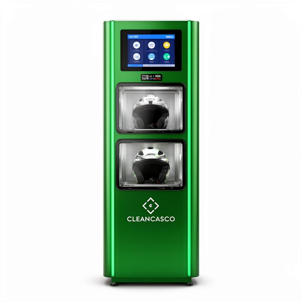 Cleancasco helmet sanitisation kiosk